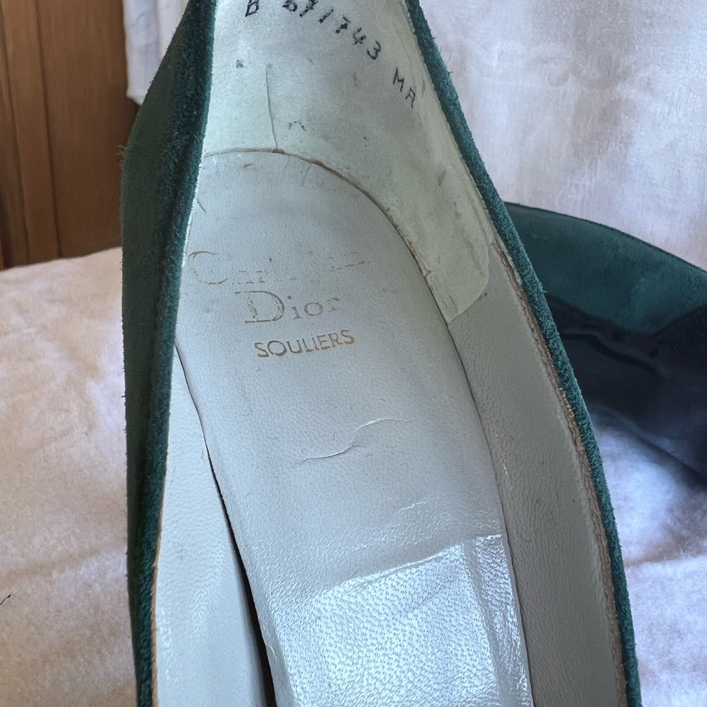 Christian Dior Souliers Vintage Colorblock Pumps - Picture 9 of 9